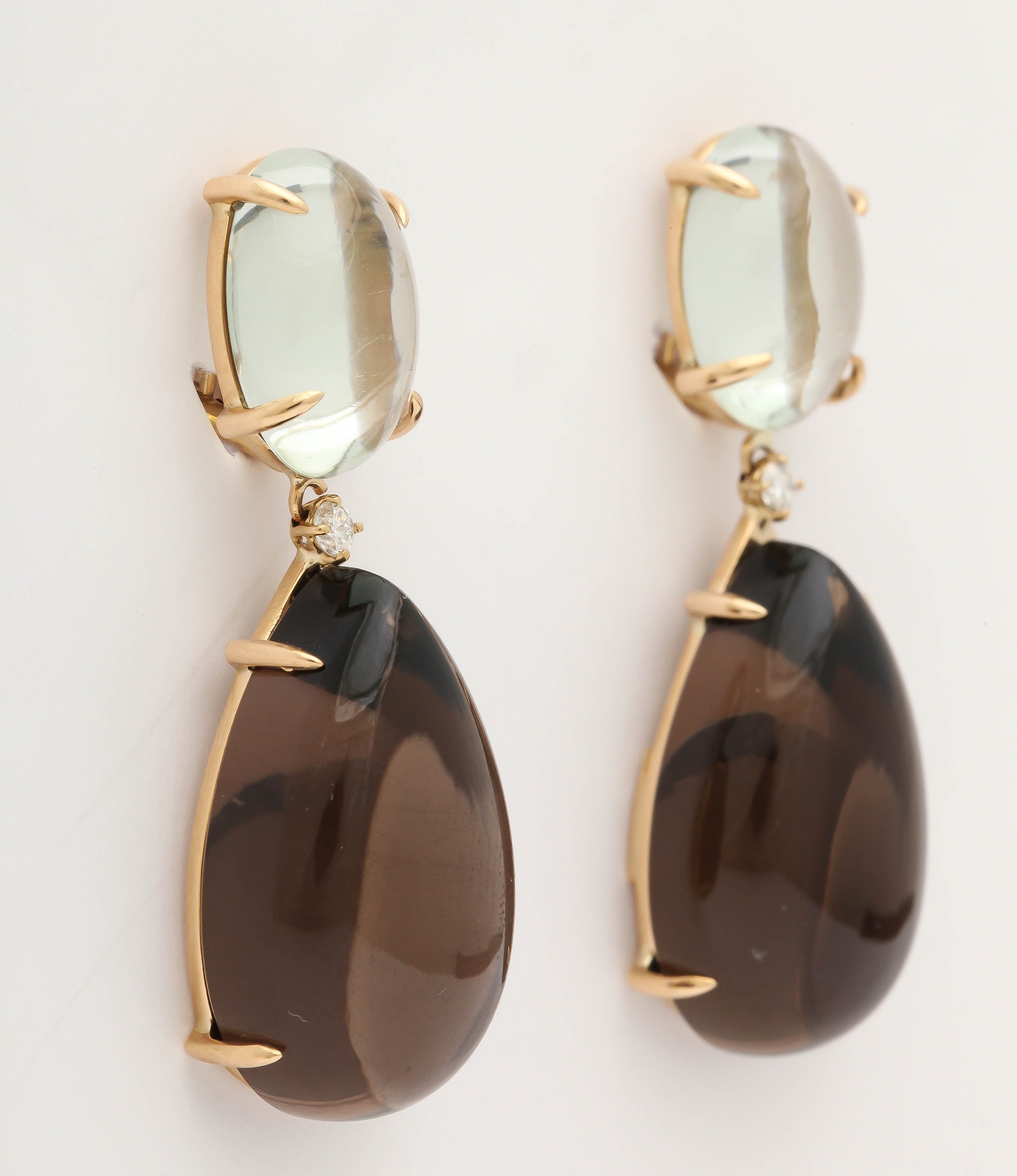 Modern Faraone Mennella Amethyst Gold Drop Earrings For Sale