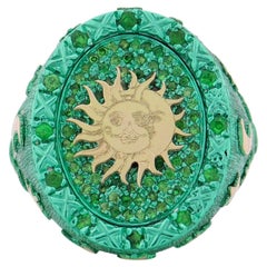 Amedeo "An Astral Journey" Ring with 18kt Gold & Tsavorites