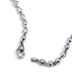 21 Inch White Gold and 4.56 Carat Diamond Necklace