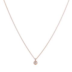 H & H 0.07 Carat Diamond Pendant Necklace