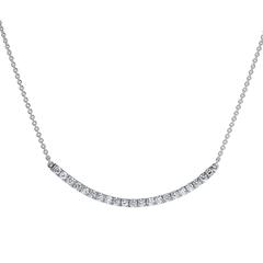 H & H 0.72 Carat Diamond White Gold Pendant Necklace