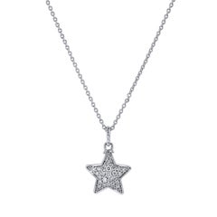 0.49 Carat Diamond Pave Star Pendant