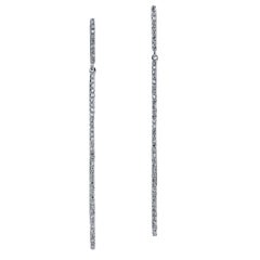 0.28 Carat Diamond Long Dangle Earrings