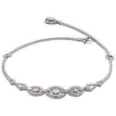 10.06 Carat Art Deco Diamond Platinum Necklace