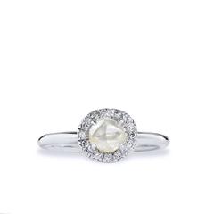 1.05 Carat Uncut Rough Diamond Ring