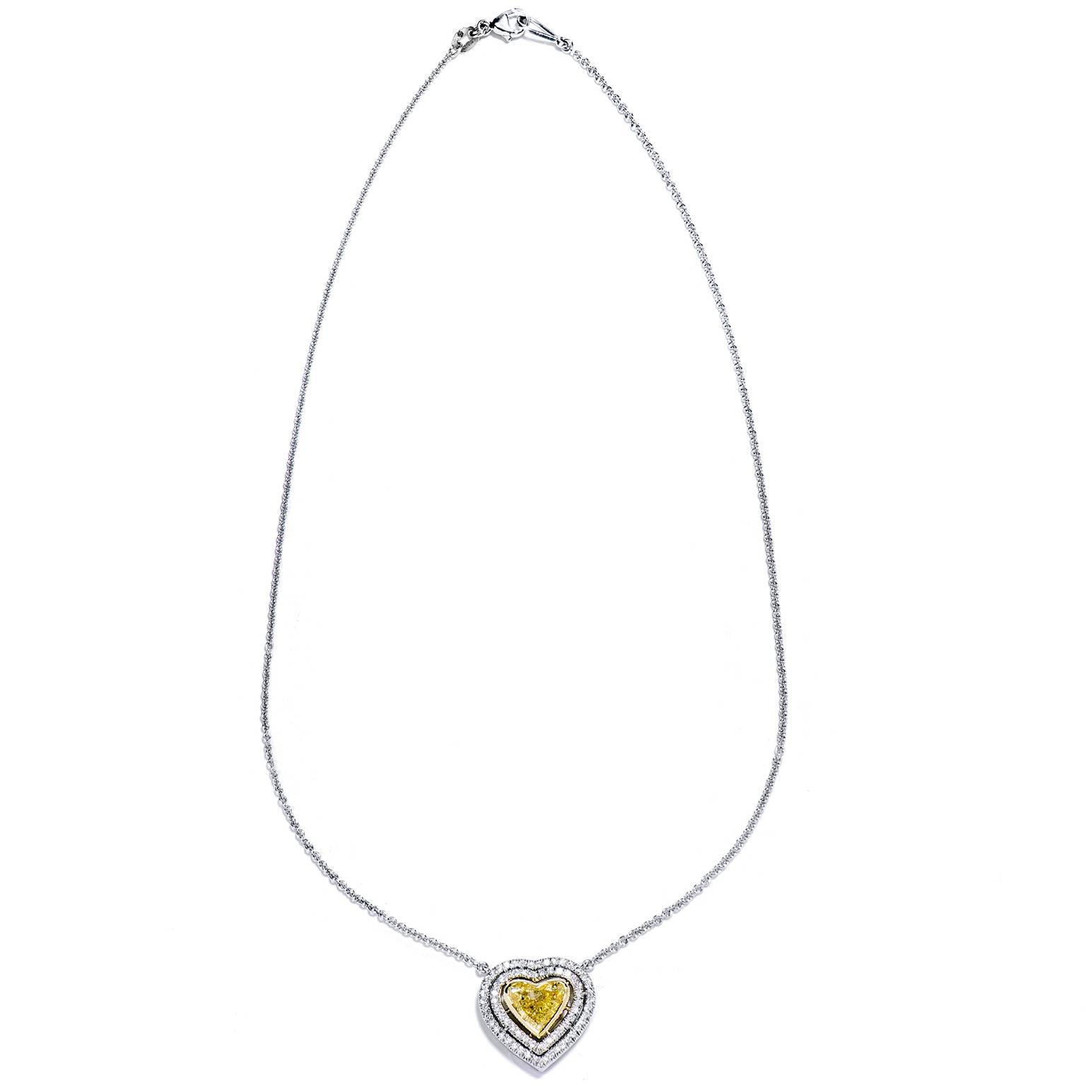 fancy heart shaped necklace