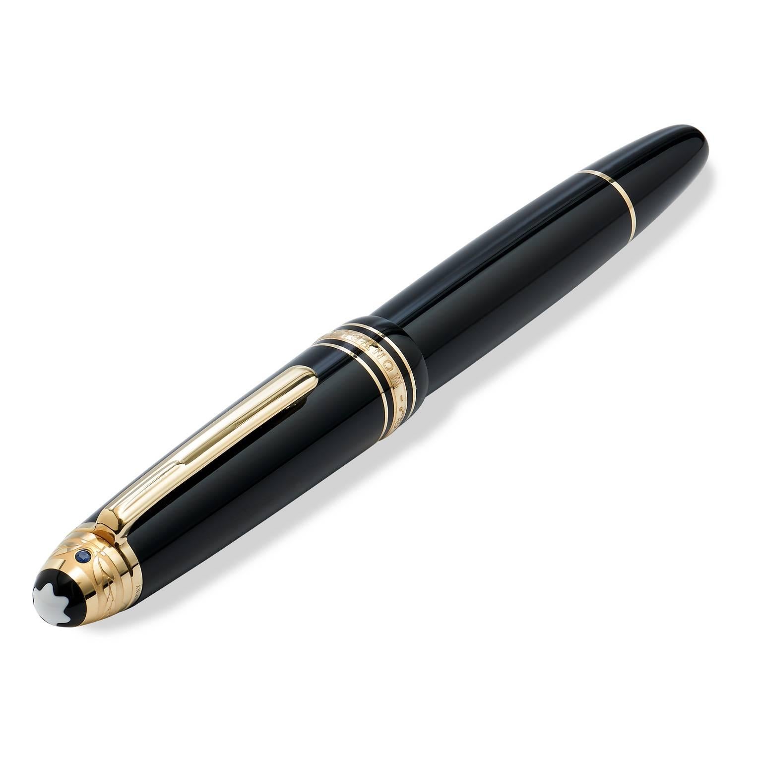 This Mont Blanc Meinsterstuck Legrand rollerball pen is signature good and is crafted in a beautiful blue hue. New Retail Price: $445. Our Price: $356.