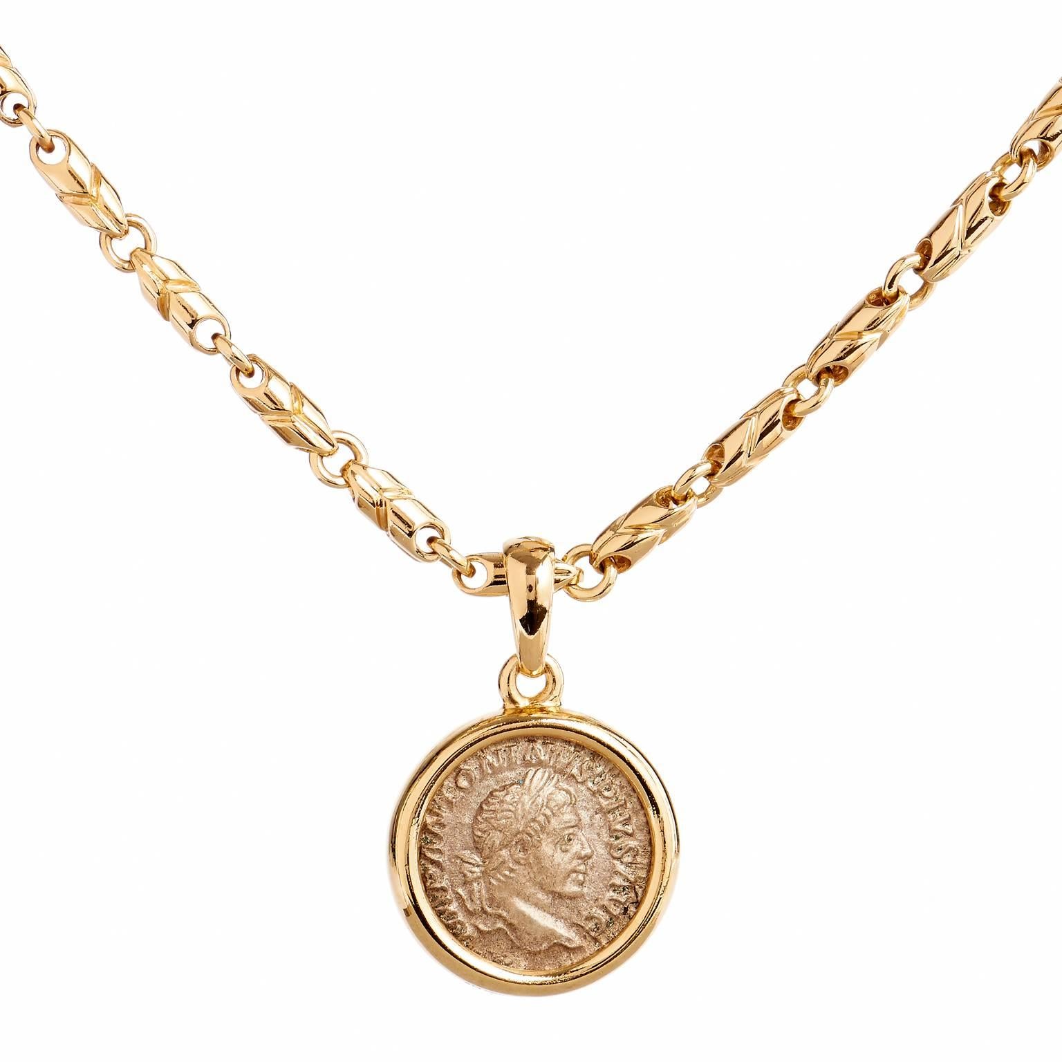 bulgari coin pendant