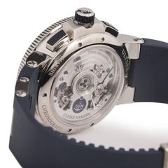 Ulysse Nardin Stainless steel Blue Dial Marine Chronograph Automatic Wristwatch