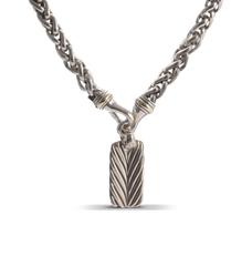 David Yurman Sculpted Cable Dog Tag