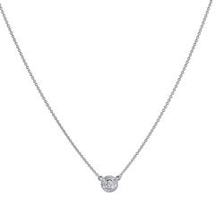 H & H 0.20 Carat Diamond Pendant Necklace 11