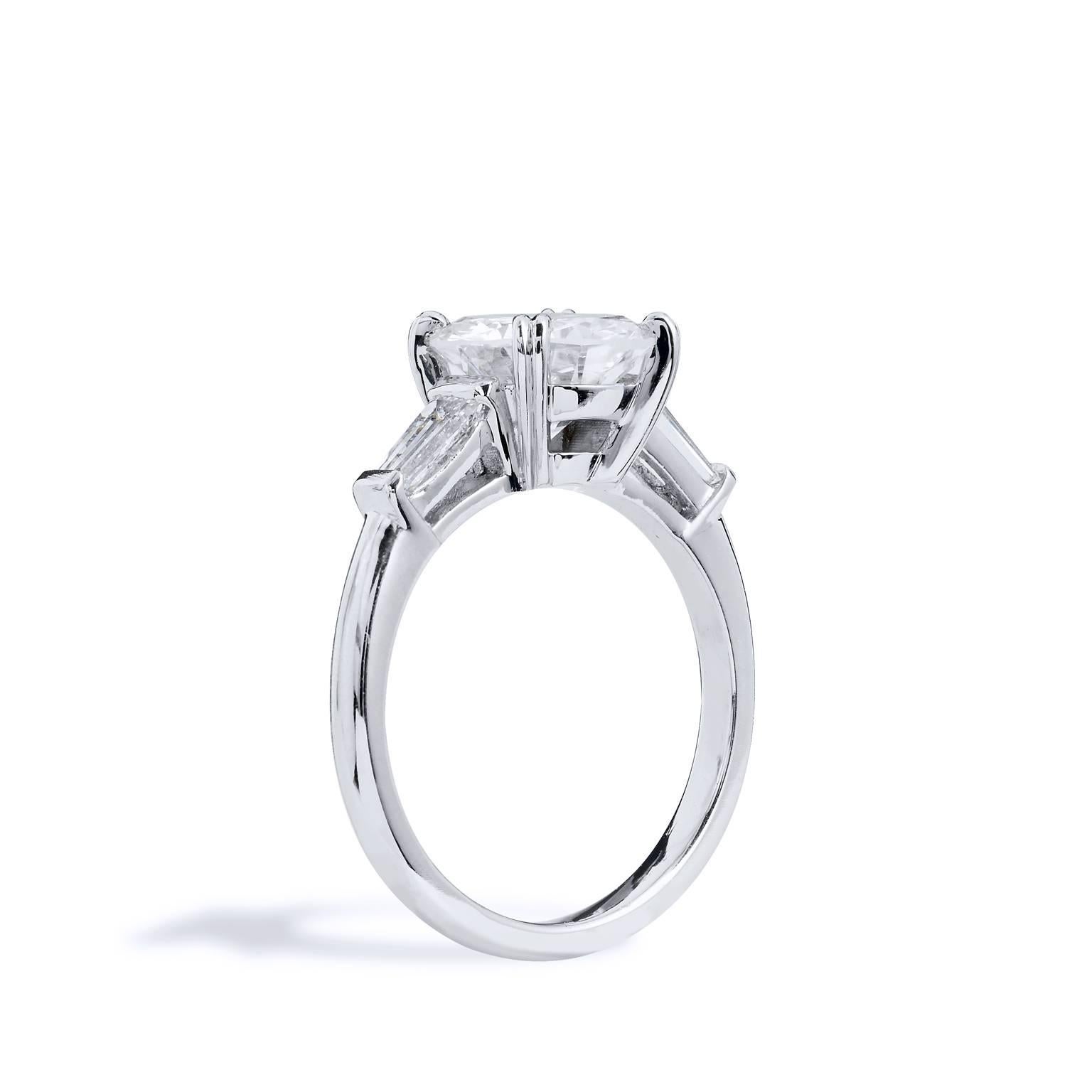 Women's H & H 2.22 Carat Diamond Engagement Ring