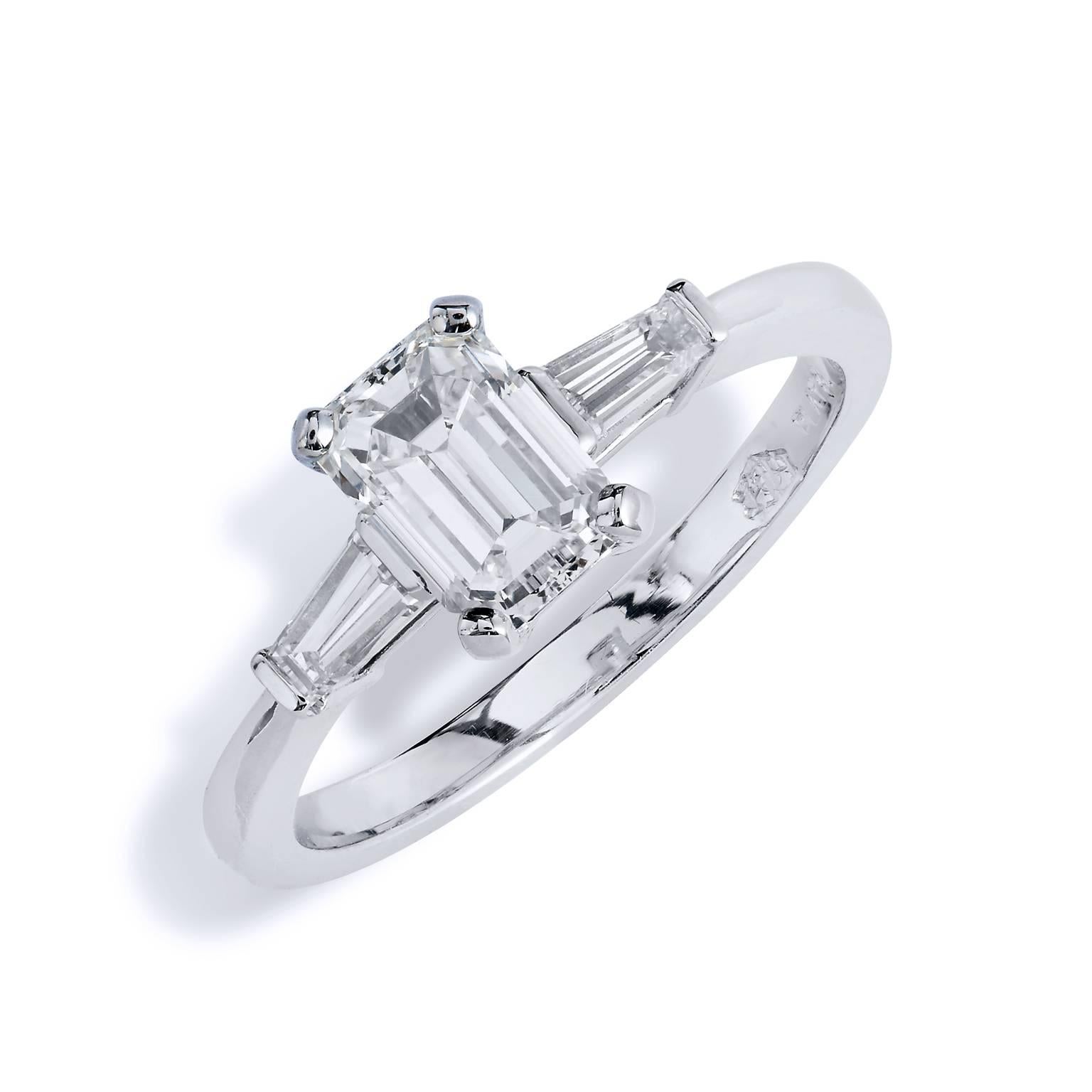 H & H 1.13 Carat Diamond Engagement Ring 1