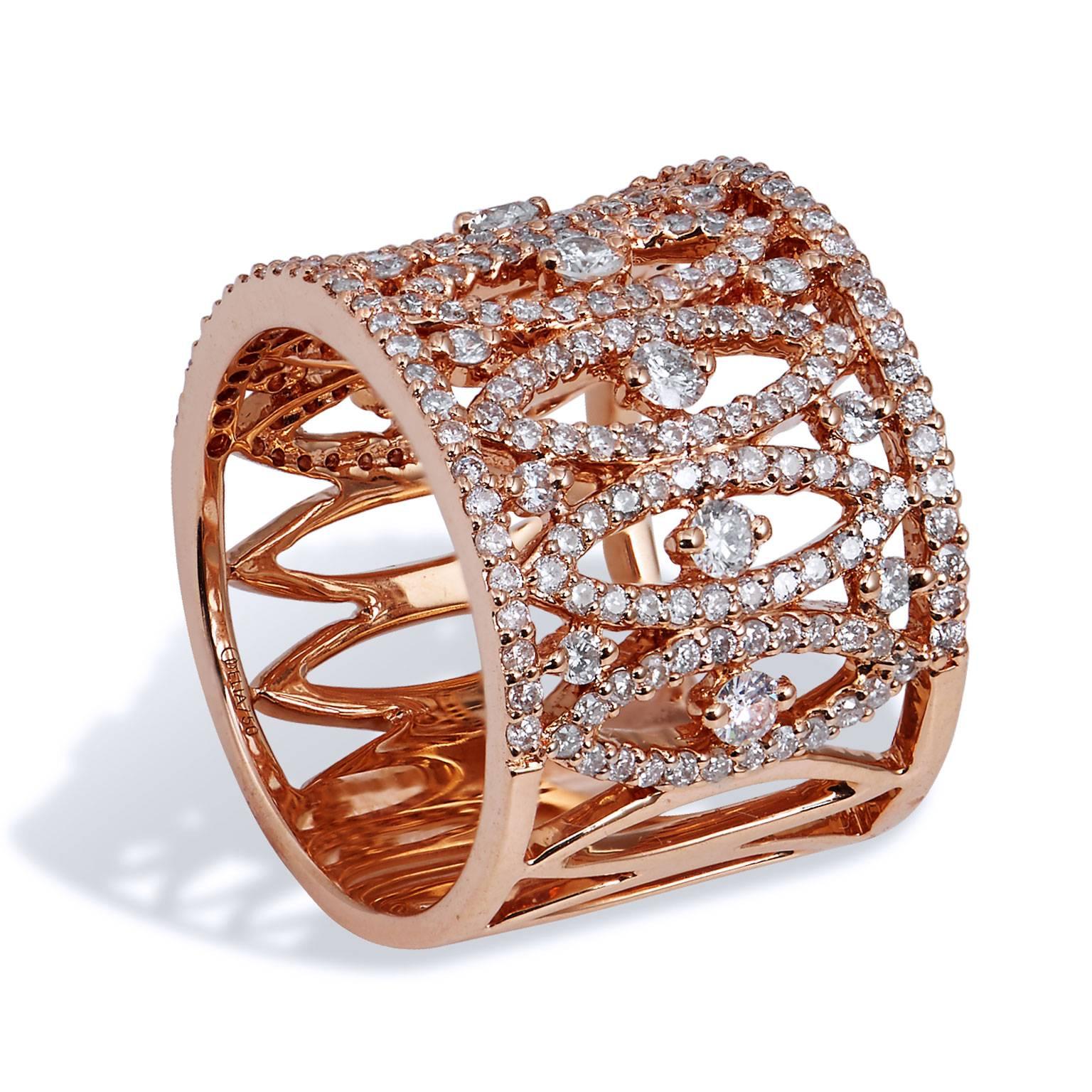 rose gold diamond ring