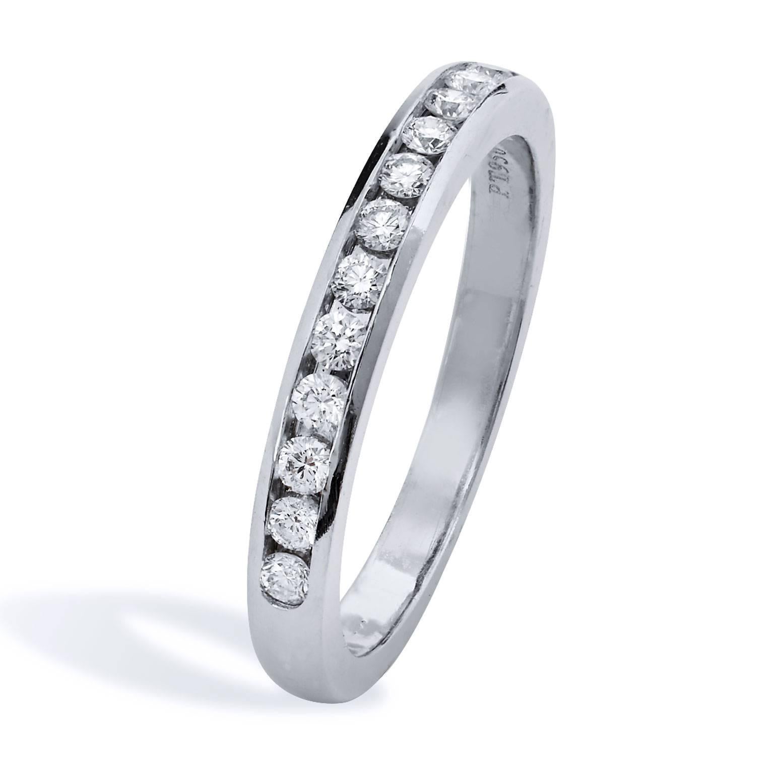 Round Cut Tiffany & Co. Diamond Band Ring