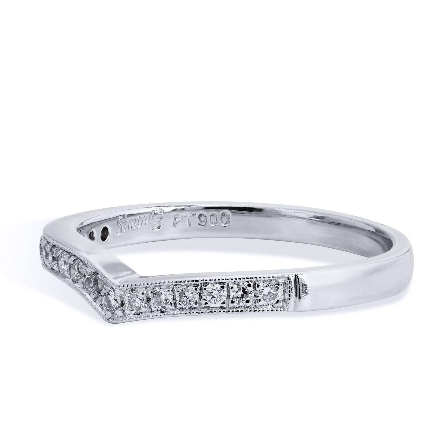 0.16 Carat Pave Diamond Free-Form Band Ring

Enjoy this previously loved wedding band fashioned in platinum with free form shank featuring 0.16 carat of pave-set diamond. 

(