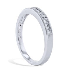 Estate 0.30 Carat Channel Set Diamond Band Platinum Ring