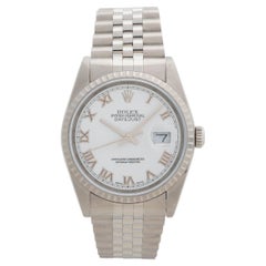 Rolex Datejust Wristwatch Ref 16220, Roman Numeral Dial. Unusual Provenance.