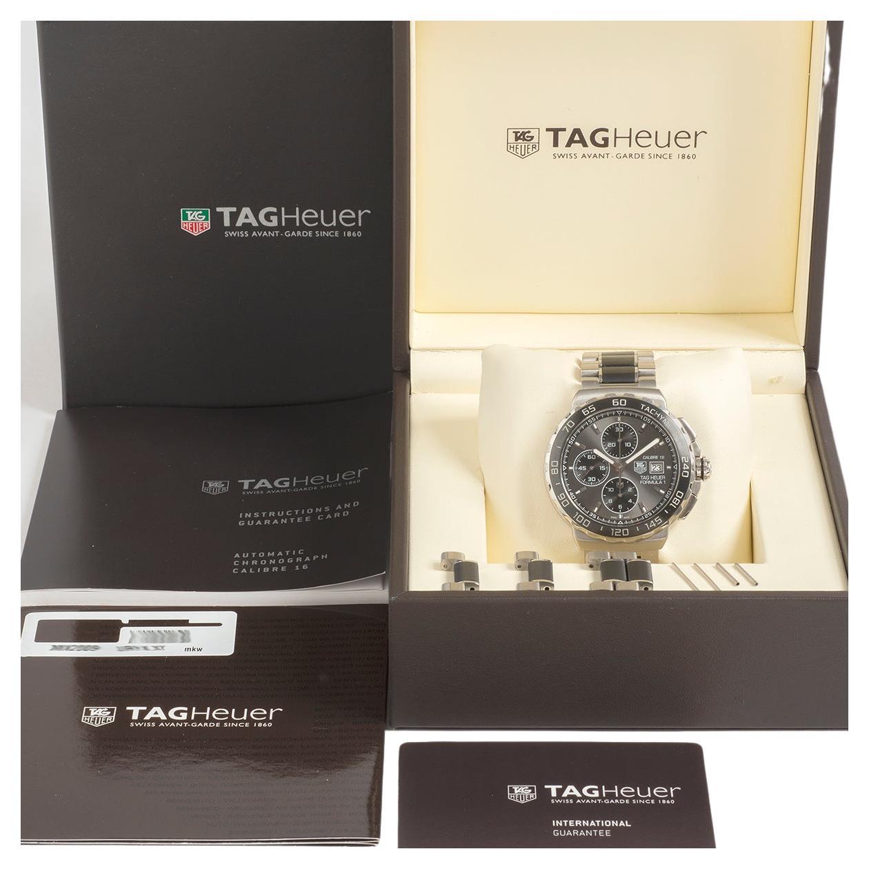 2000's Tag Heuer Carrera Chronograph Stainless Steel CV2010-3 ...