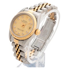 Rolex Lady Datejust Wristwatch 79173, Diamond/Champagne Dial, Jubilee Bracelet