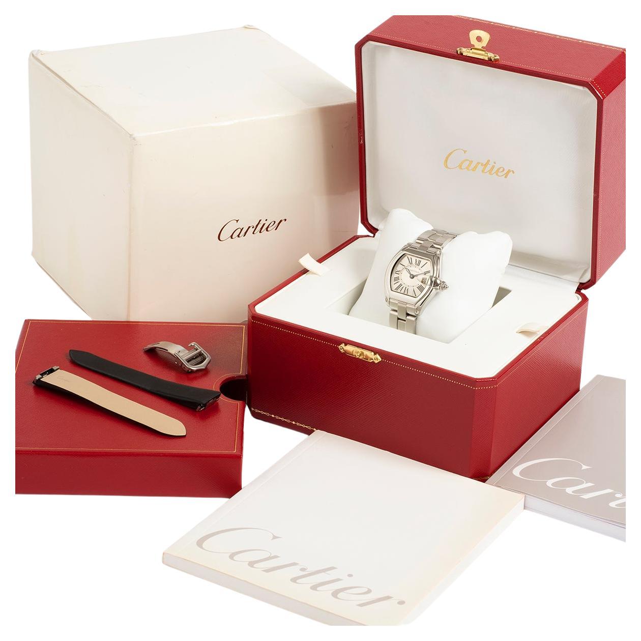 Cartier Roadster Mid-Size Wristwatch Ref 2675, Stainless Steel, Year 2006.