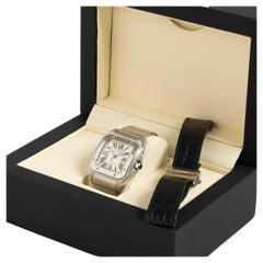 Cartier Santos 100 Ref 2656 Armbanduhr, XL Version, Edelstahl.