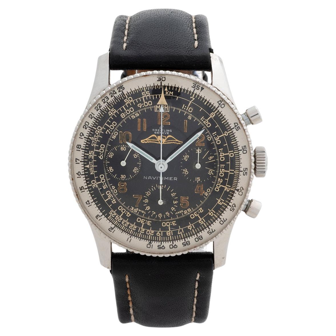 Breitling Navitimer 806 Wristwatch. Original Bead Rotating Bezel. Dated 1960