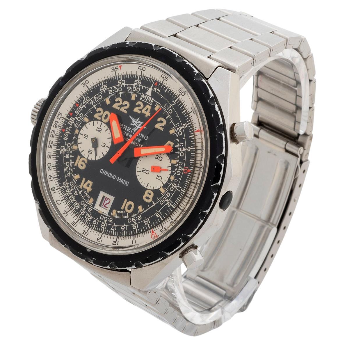 Breitling Cosmonaute Chrono-matic Wristwatch 1809, Call 11, 48mm Case. c1970.