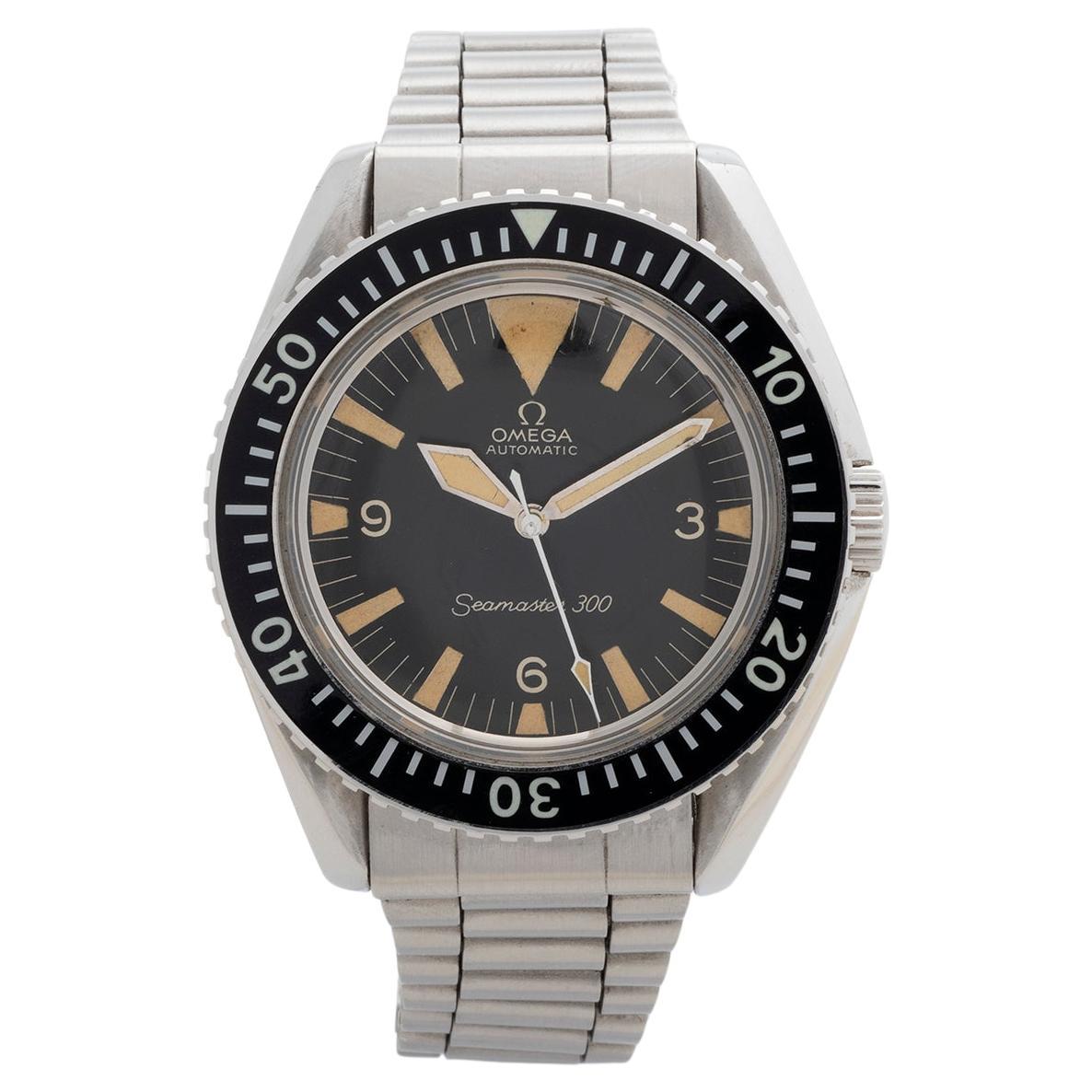 Omega Seamaster 300 Automatic Wristwatch, 'Big Triangle Sword Hands" Yr 1968.