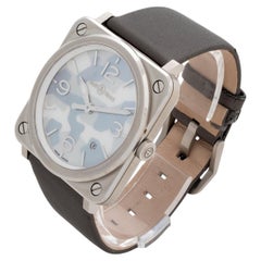 Bell & Ross Aviator Quartz Wristwatch Ref BRS-64-S, Mother of Pearl Dial, 2020