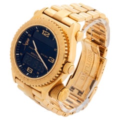 Breitling Emergency Wristwatch Ref K76321, 43mm Case, 18K Yellow Gold, Full Set