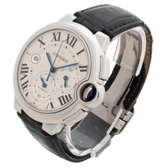 Cartier Ballon Bleu XL Chronograph Wristwatch Ref W69200003 / 3109. With Box.