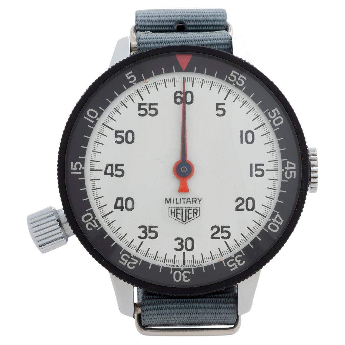 Heuer Military/ Game Master Wristwatch Ref 505.051. Cal 7710 Movement, 1960 For Sale