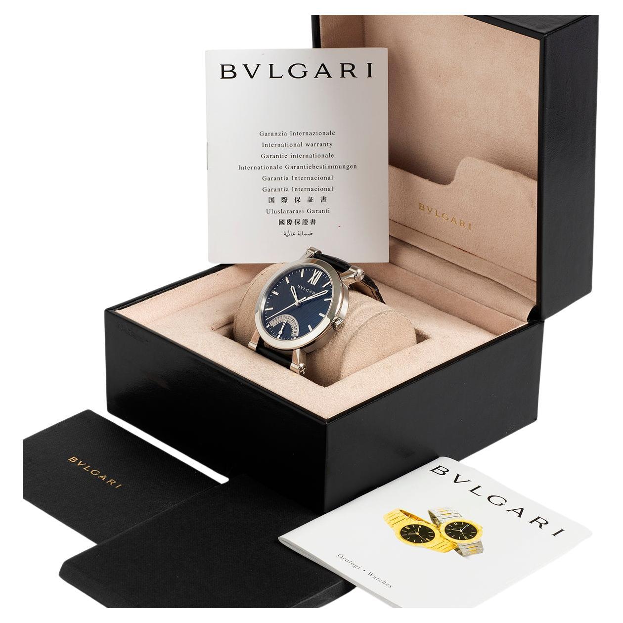 Bulgari Bvlgari Sotirio Retrograde Date Wristwatch Ref SB42SDR, 42mm Case, 2012. For Sale