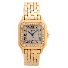 Cartier Panthère, grand modèle « Jumbo », or jaune 18 carats, diamants sertis en usine.