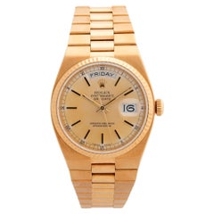 Rolex Oysterquartz Day-date ref 19018 / 19018N, 18ct yellow gold, B&P's, 1987.
