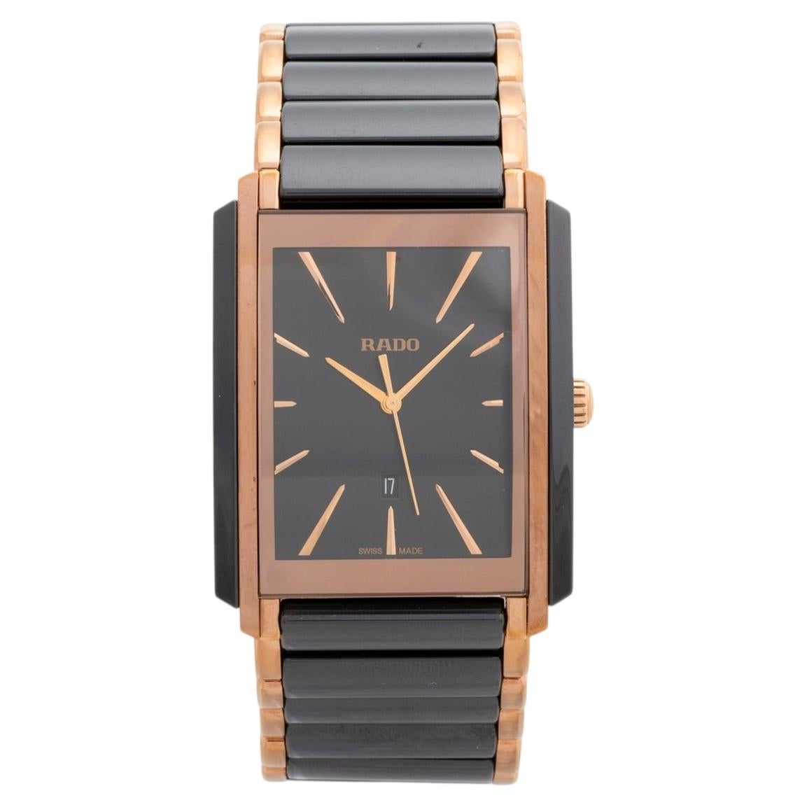 Pre-owned Rado Integral Ref 212.0962.3.015, Rose Gold Tone Pvd Stainless Steel Clasp. 2015 In Red