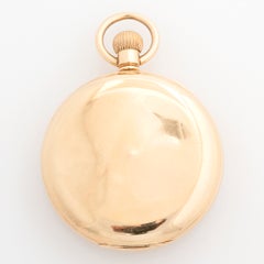 JW Benson (London), Taschenuhr mit aufklappbarem Deckel. 9-Karat-Gelbgold, punziert, um 1934