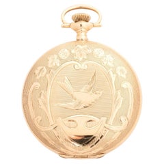 Elgin full hunter pocket watch, 14ct yellow gold, 15 jewel, weight 83g, c 1922