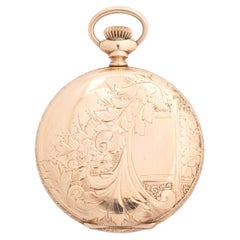 Waltham full hunter pocket watch, 10k US Assay case, weight 45g, 7 jewel, c1875