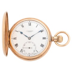 JW Benson (London, Großbritannien), Full-Hunter-Taschenuhr, 9 Karat Gelbgold, 92 g, um 1928