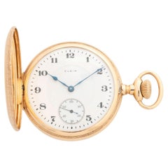 Elgin ( USA) pocket watch, 14ct yellow gold, 17 jewel mvmt, weight 84g, c1917
