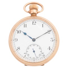 9ct yellow gold Selex DB & Co case pocket watch, 15 jewel, UNO 3 star, 81g, 1929
