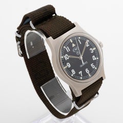 CWC G10 W10 Military 'Fatboy' Wristwatch, British Army 1982 issue RARE