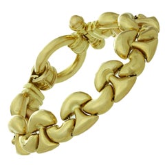 Bracciale con chiusura a ginocchiera in oro A Link