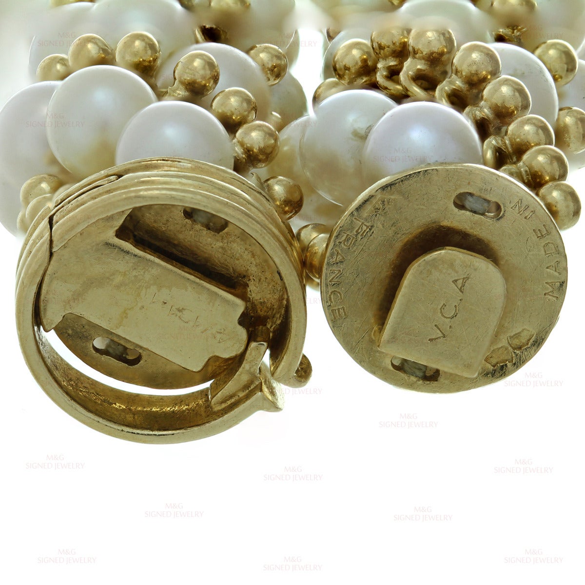 Women's 1960s VAN CLEEF & ARPELS Twist Cultured Pearl Yellow Gold Necklace