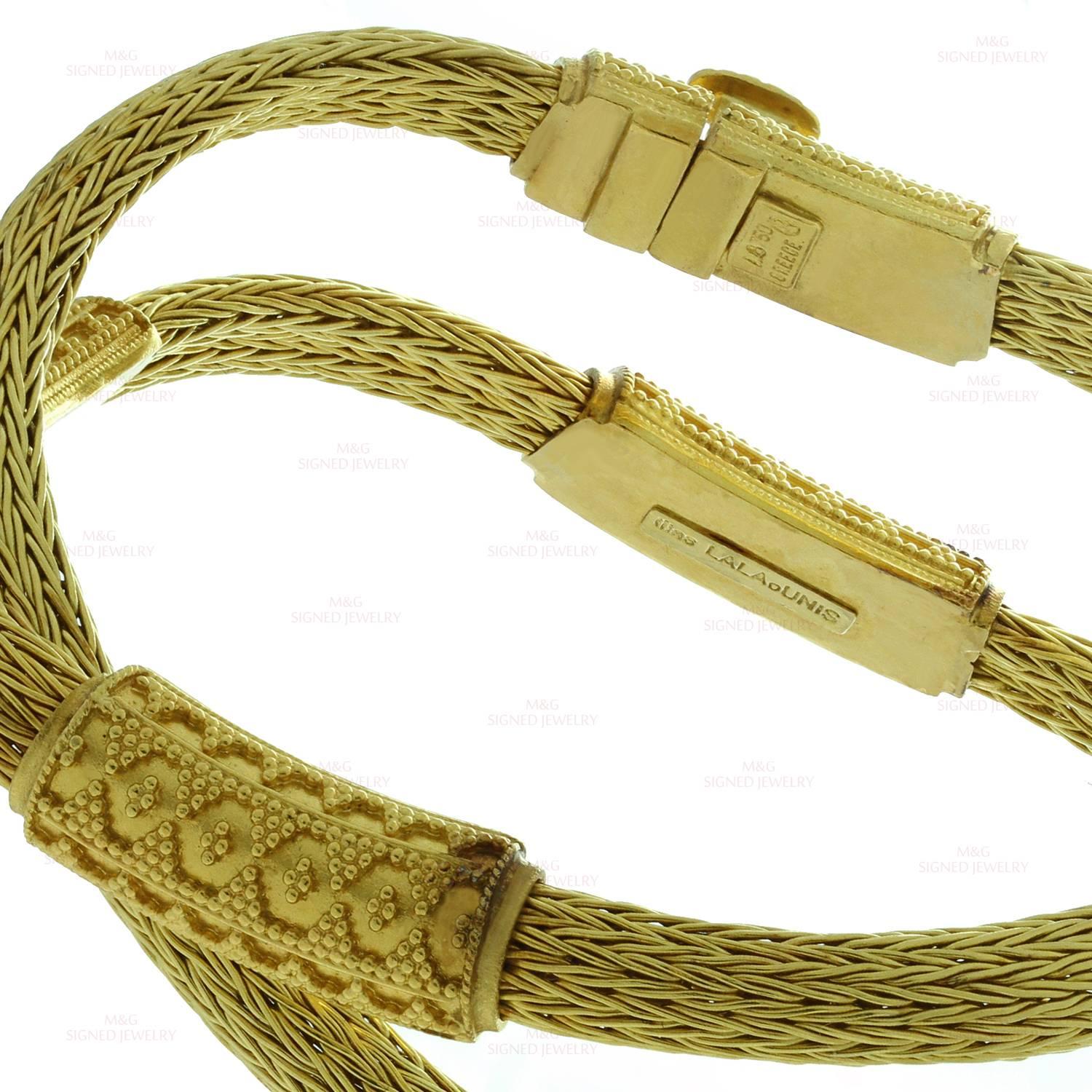 Ilias Lalaounis Gold Mesh Necklace 1