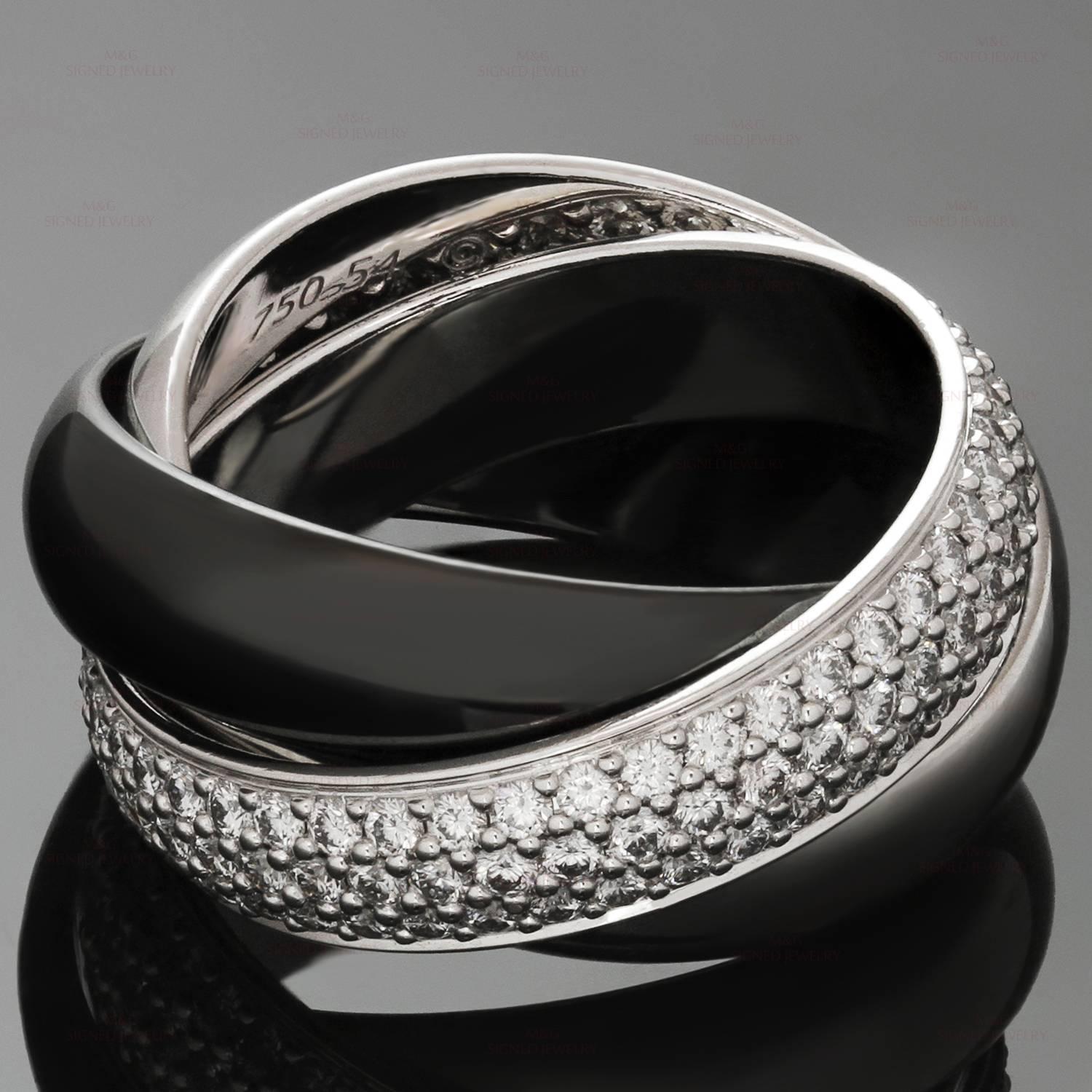 cartier trinity ring ceramic
