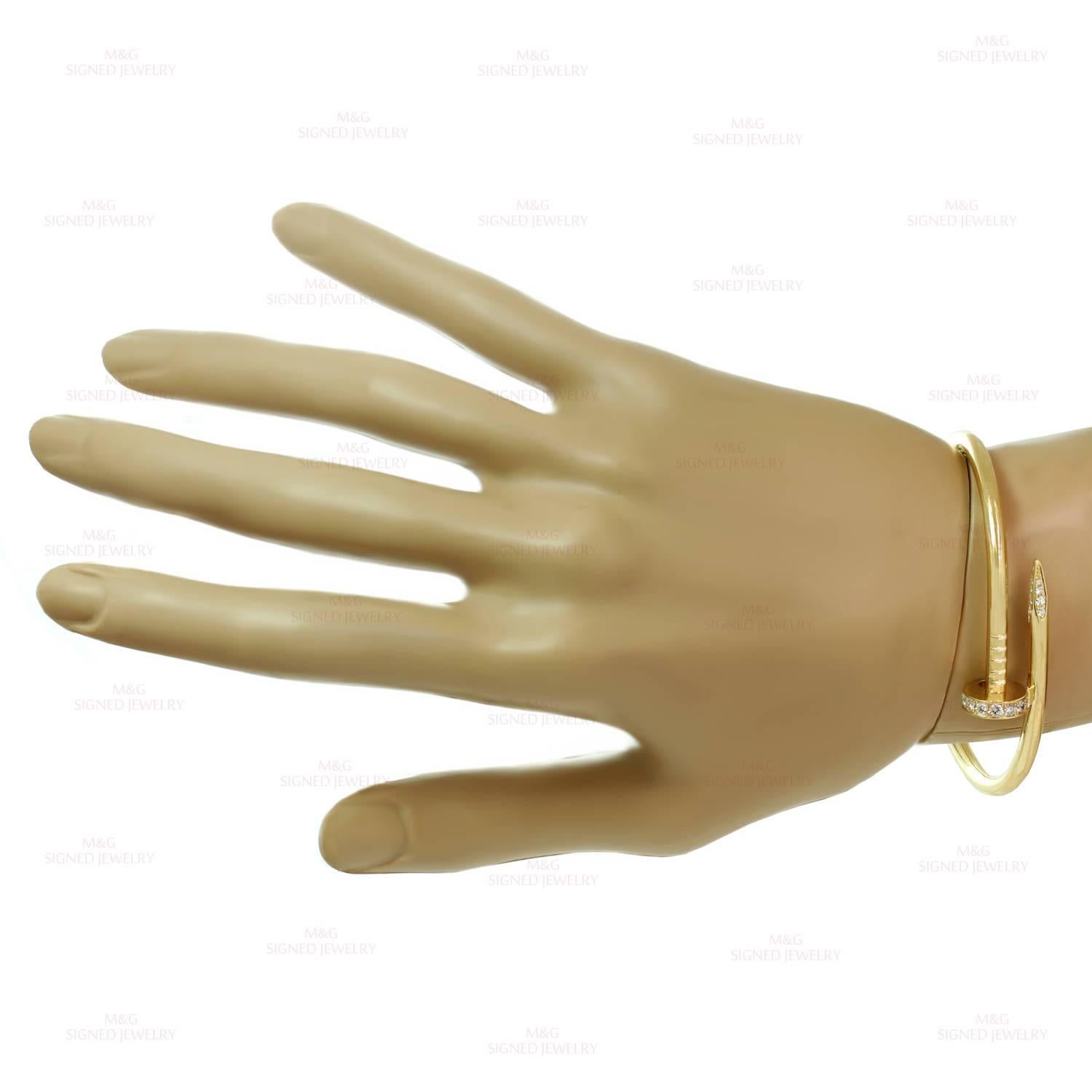 Cartier Juste un Clou Diamant-Gold-Armband im Zustand „Hervorragend“ in New York, NY