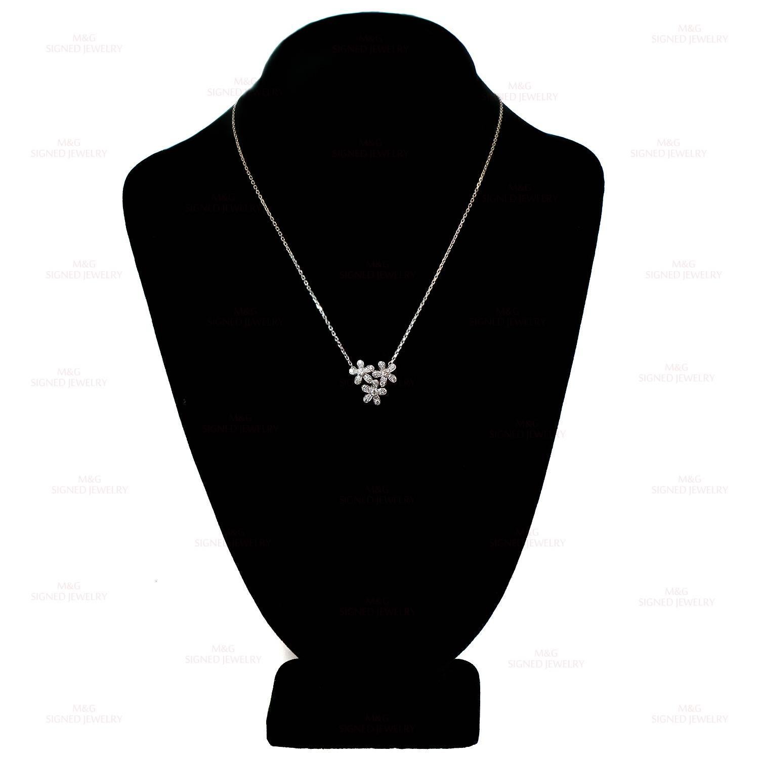 van cleef diamond flower necklace